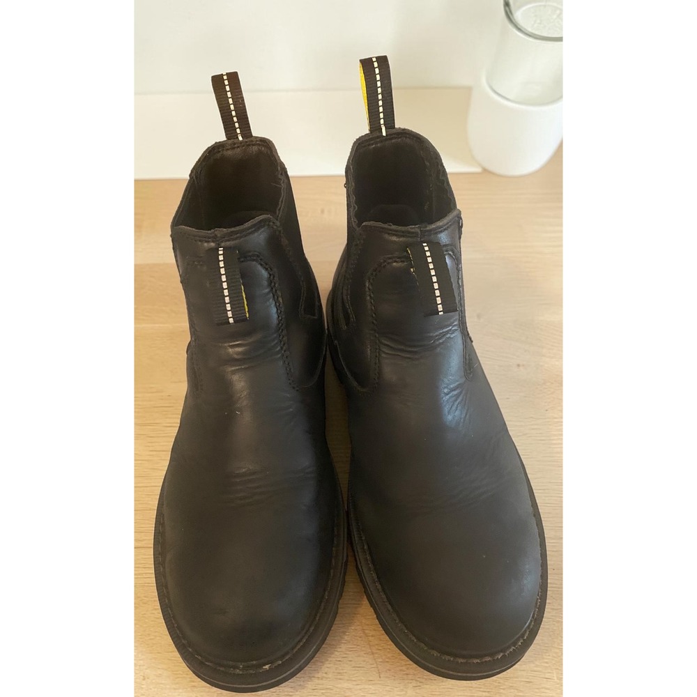 Ace Firebrand Chelsea black pull-on slip-resistant Men's work boots size 7.5